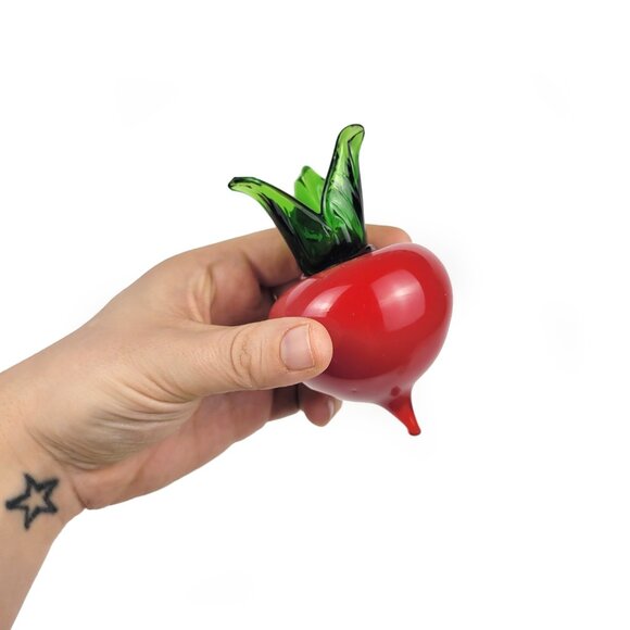 Glass Decorative Vegetables (set of 4) No Garlic - Picture 3 of 5